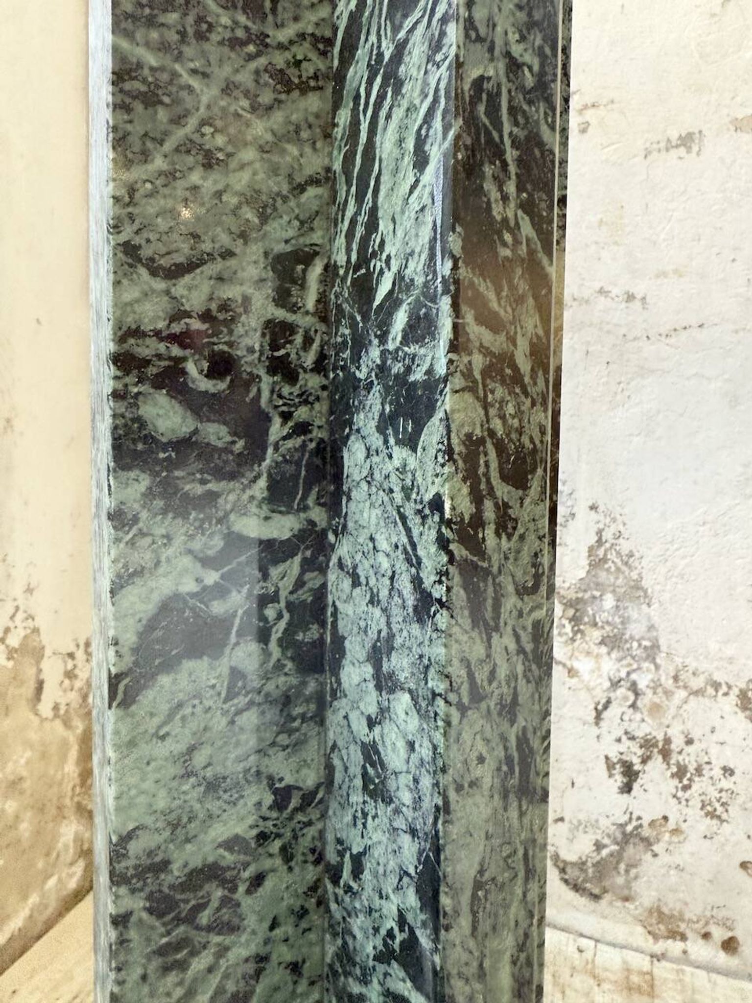 Set of 4 marble columns or pedestals.