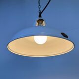 Industrial White Enamel Factory Pendant Lamp from Thorlux, 1960s