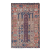 Tapis vintage turc de oushak tissé à la main 125x198 cm