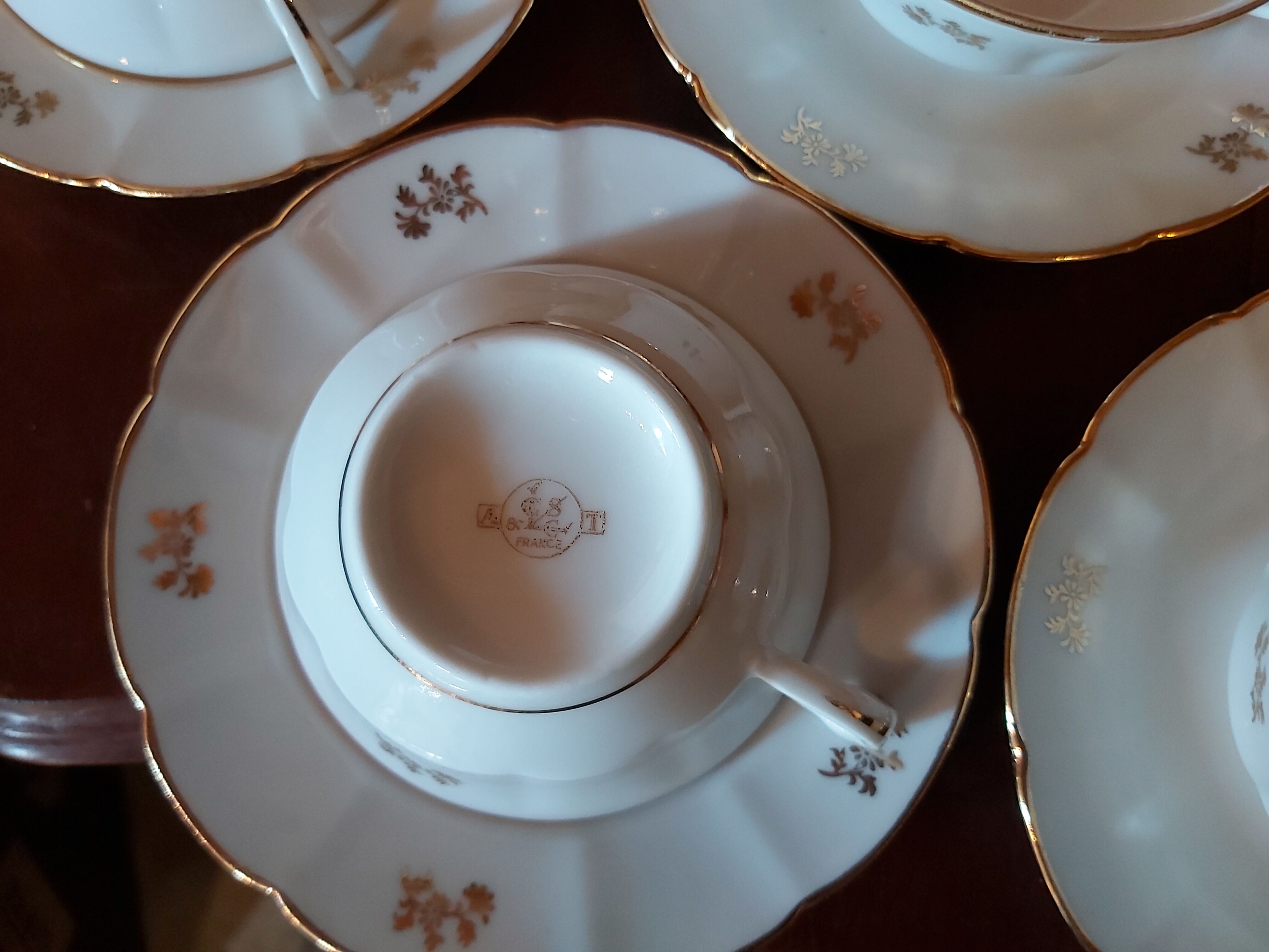 8 Limoges porcelain cups
