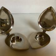 Pair of candlesticks in the Scandinavian style of Magnus Löfgren.