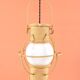 Lantern in rope & opaline