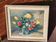 Vintage Original Still Life Flower Bouquet Vase Painting