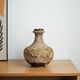 West German ceramic vase with fat lava glaze, 1970s