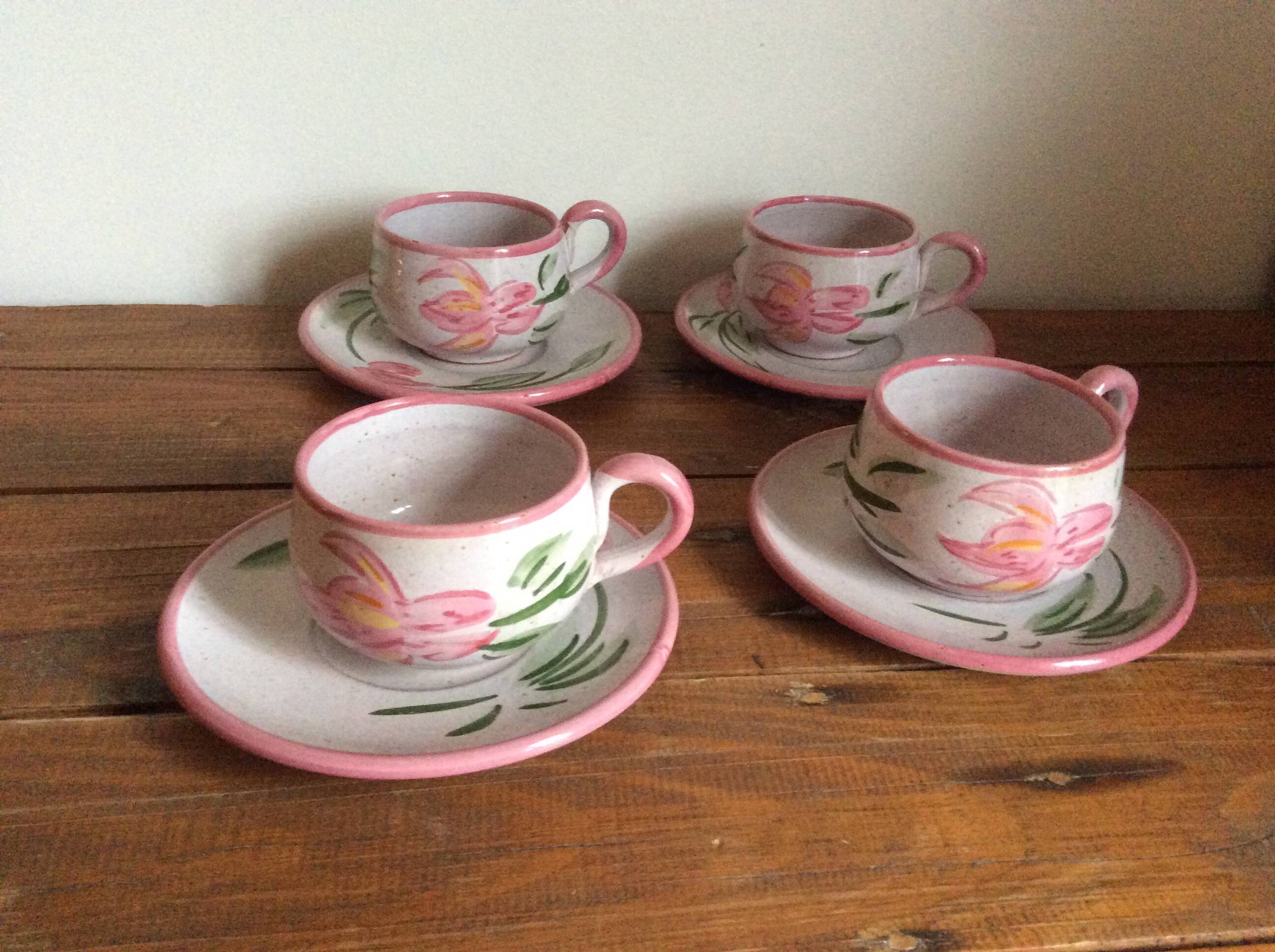 4 Vallauris coffee cups