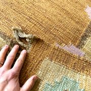 Röllakan wool carpet, sweden 1960s/1970s, vintage, mid-c modern