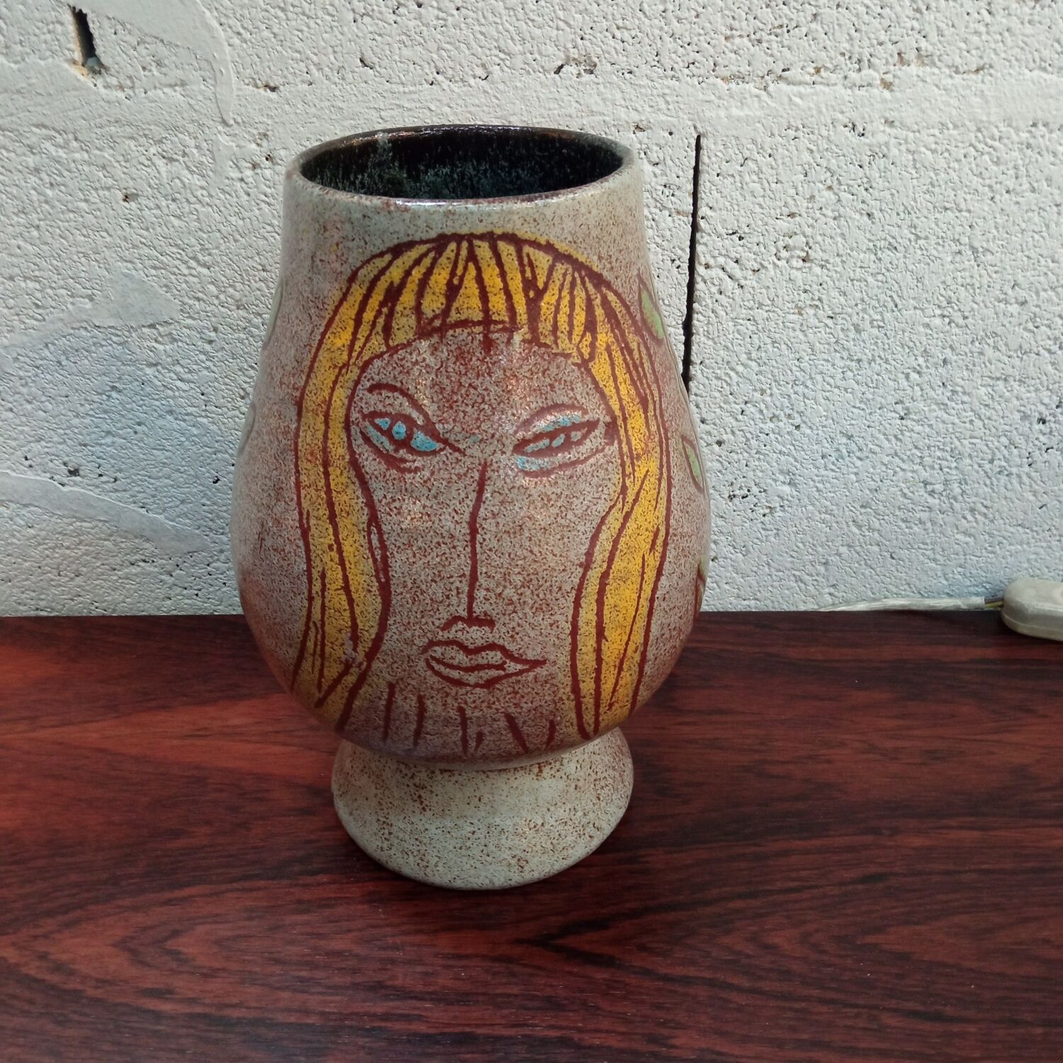 Ceramic vase signed Accolay