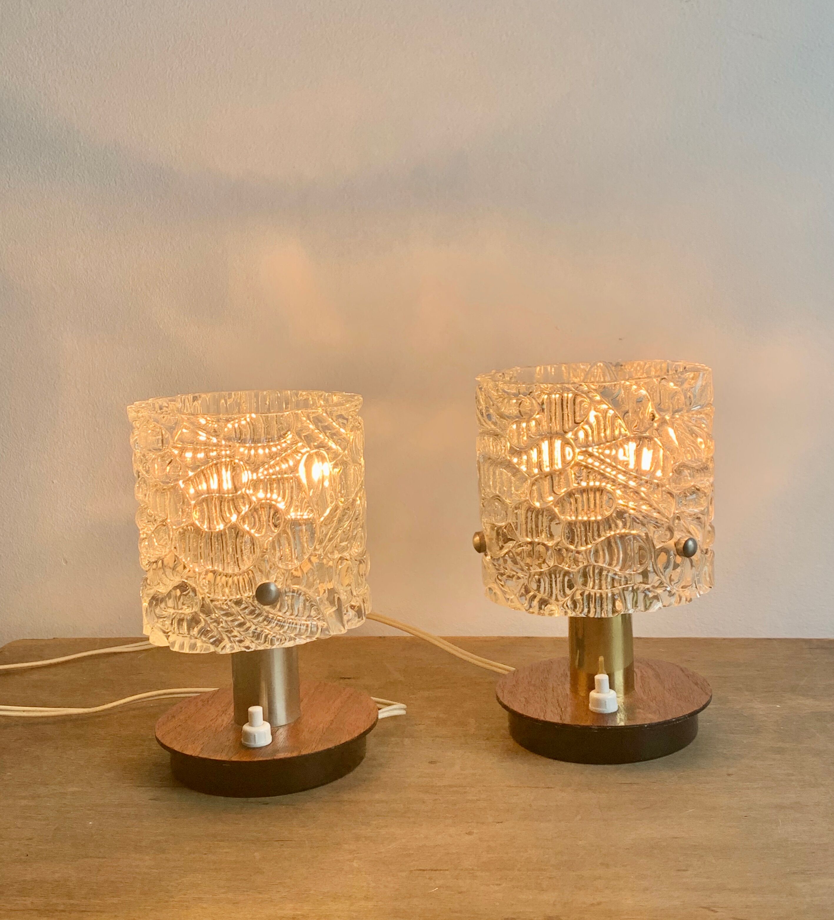 Pair of bedside lamps 1960s
