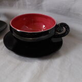 Set vintage saucer cups