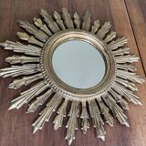 70'S golden resin sun mirror