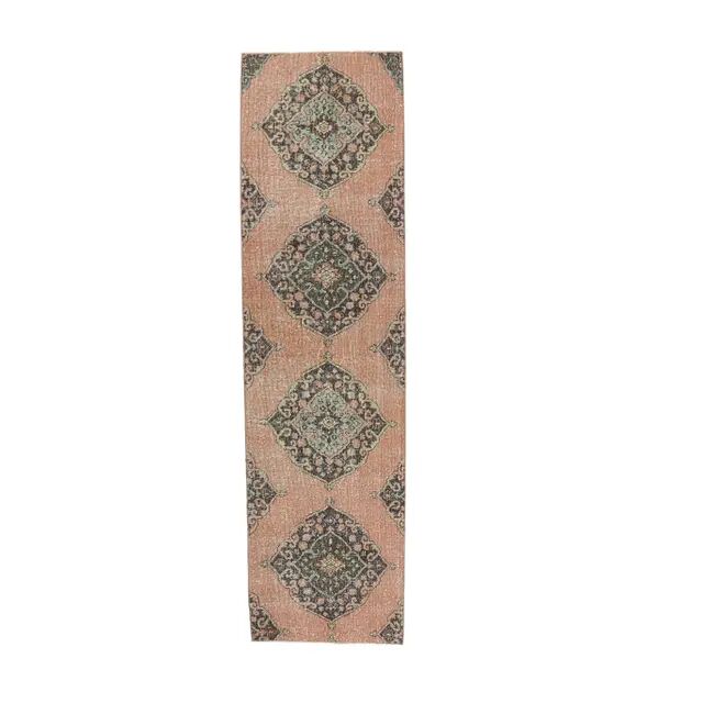 Turkish Oushak Wool Runner 78x286
