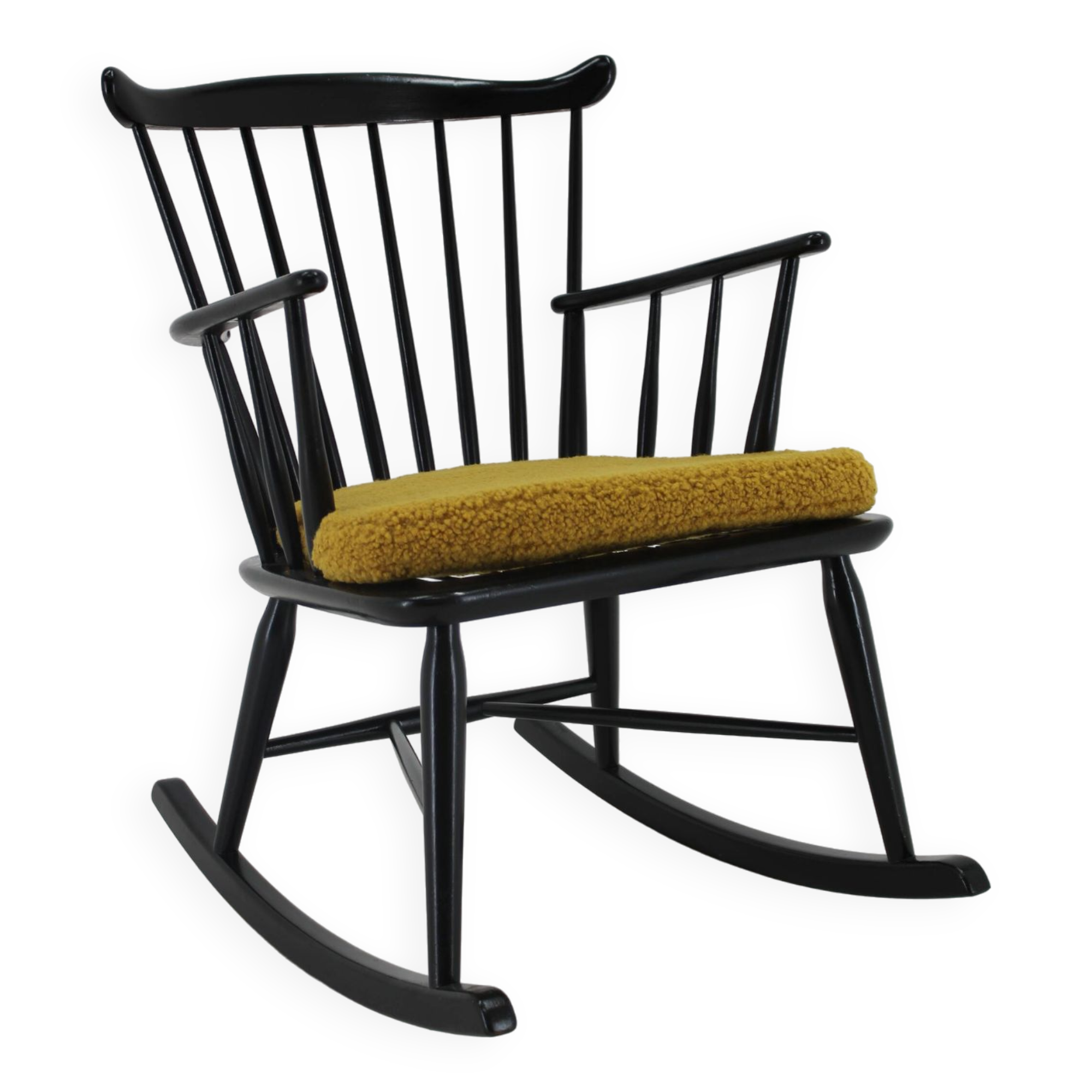 1960s Børge Mogensen Rocking Chair for FDB Møbler, Denmark