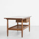 Midcentury Danish coffee table in oak and teak by Ejvind A. Johansson for FDB