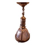 Chandelier, 1920s Holophane pendant light