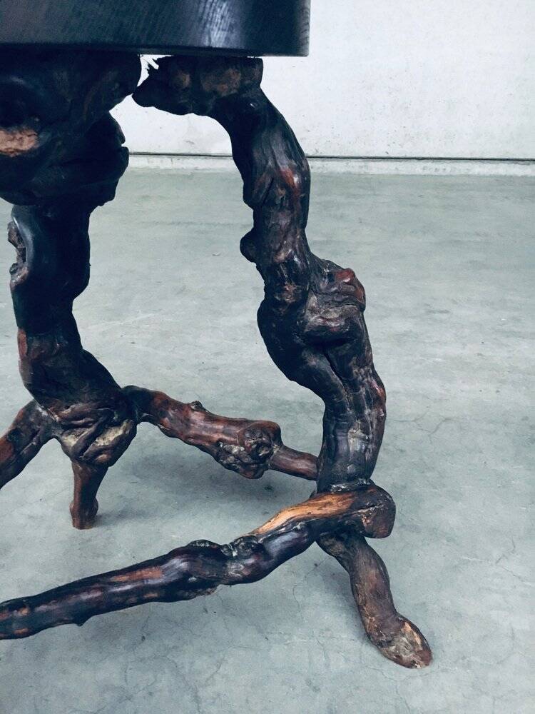 Handmade Vinewood and Oak Bar Stool, 1950s