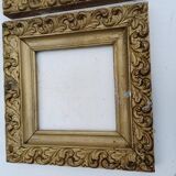 3 19th century gilded frames Wood and Stuk