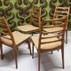Lot of 4 Scandinavian chairs from the 1970s.