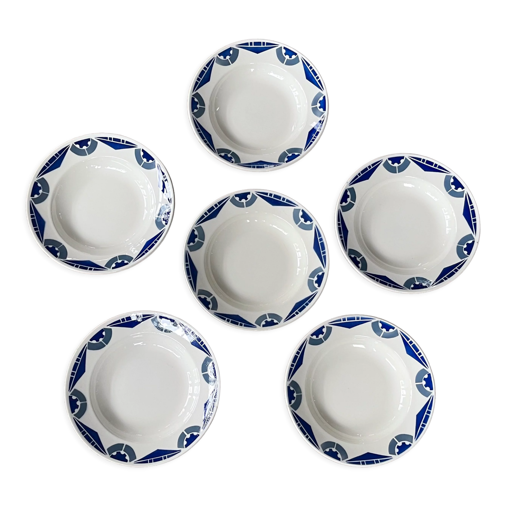 6hollow plates Badonviller 1950