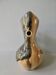 Ceramic pitcher imitation wood, Cerart, 70s