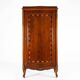 Antique wooden cabinet with inlay and bronze decorations, France ca. 1860