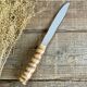 Bread knife with bamboo handle