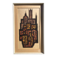 Lithographie de paysage urbain signée au crayon par Akke Sins, vintage des années 1960.