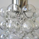 Bubble glass hanging lamp by Helena Tynell for Limburg Glashàtte, 1960s
