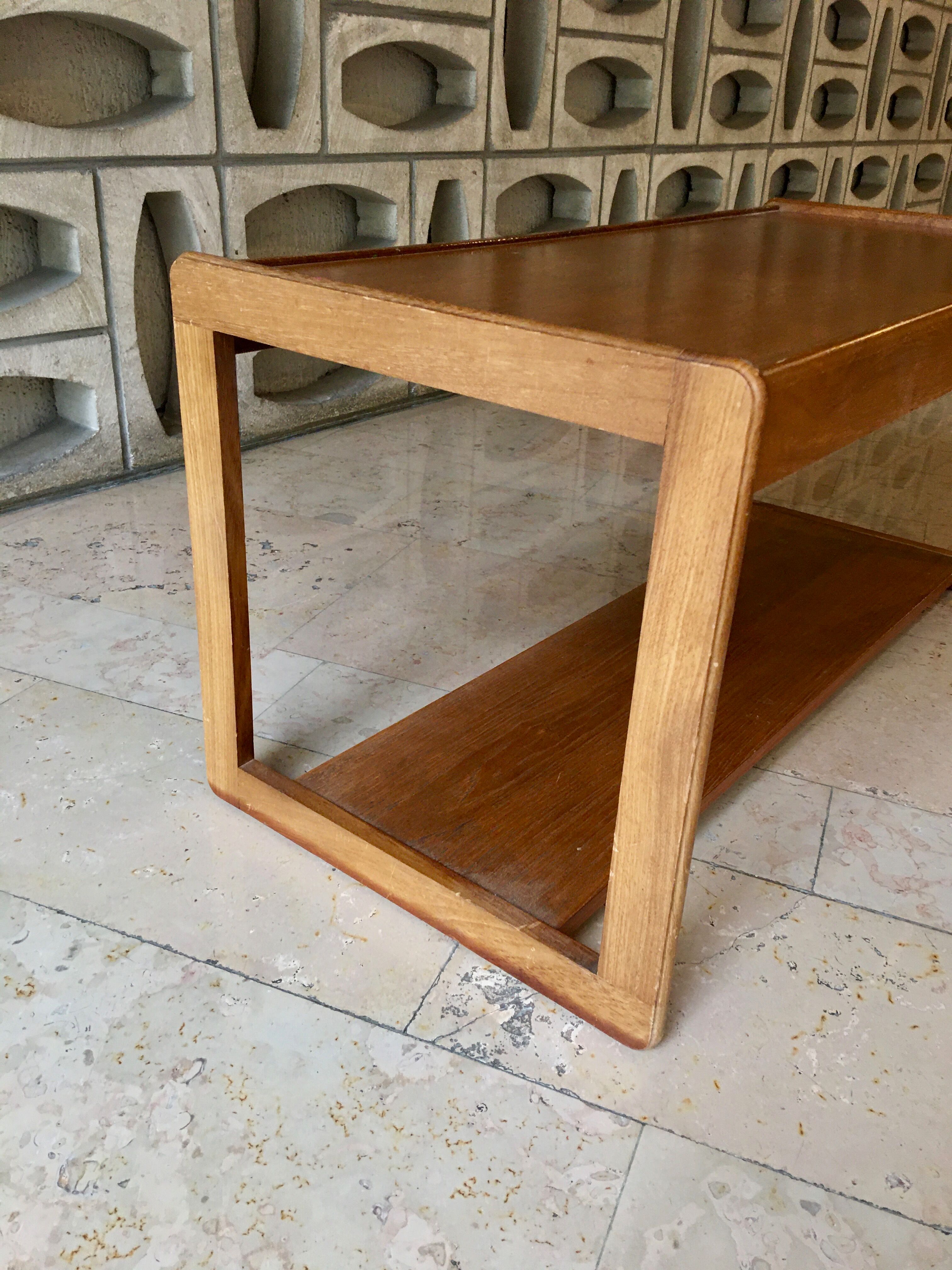 Teak coffee table