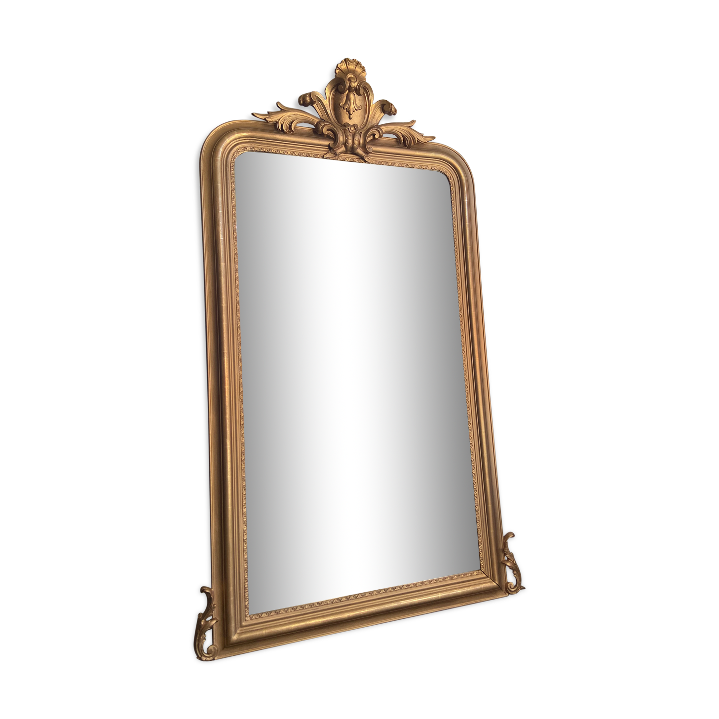 Nineteenth century pediment mirror