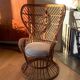 Conte armchair by Biancamano in rattan by Gio Ponti and Lio Carminati, Italy 1960s