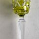 Set of six Val Saint Lambert crystal wine glasses