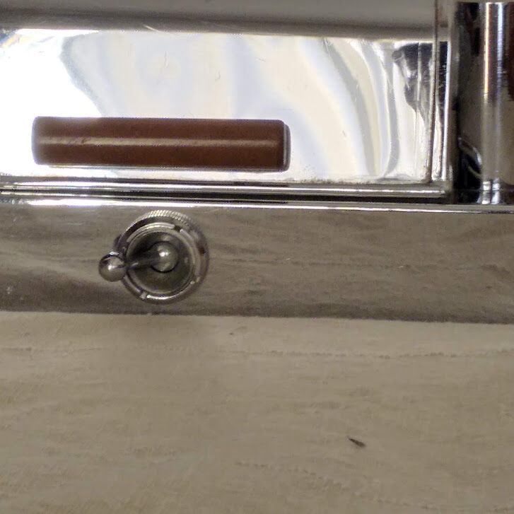 Wall lamp nickel plated art deco