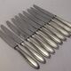 Reneka silver metal knives stainless steel blade filet service cutlery