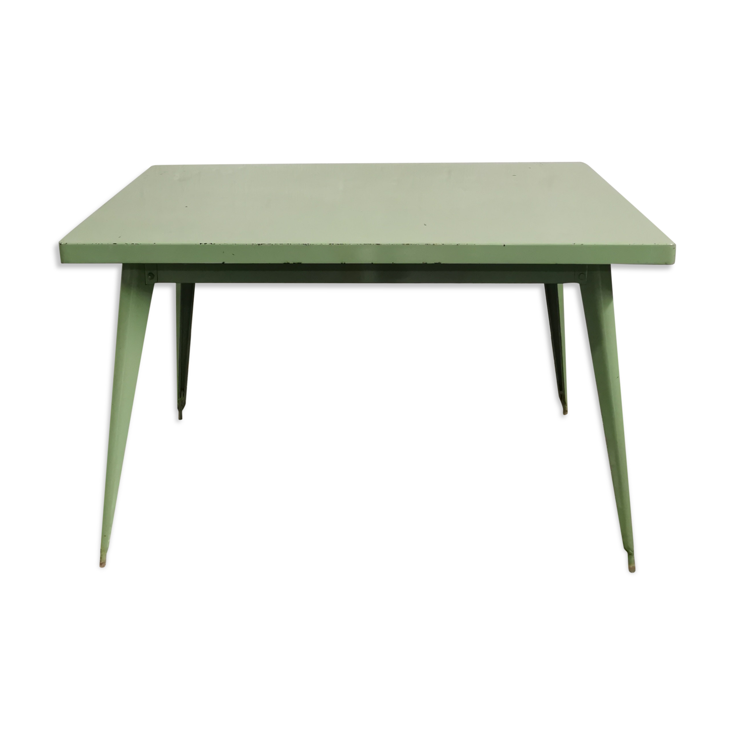 Old Tolix dining table