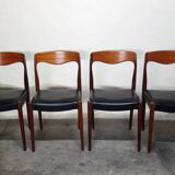 4 Scandinavian chairs from the 60s