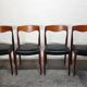 4 chaises scandinaves années 60