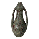 Art Nouveau ceramic vase with handles