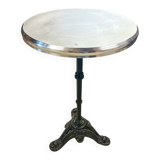 Bistro table with zinc top