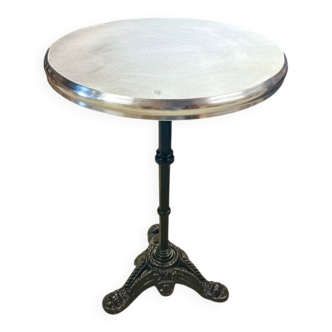 Bistro table with zinc top