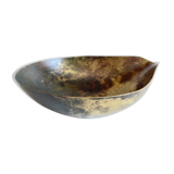 Vintage brass drop-shaped fruit bowl