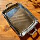 Large stainless steel tray