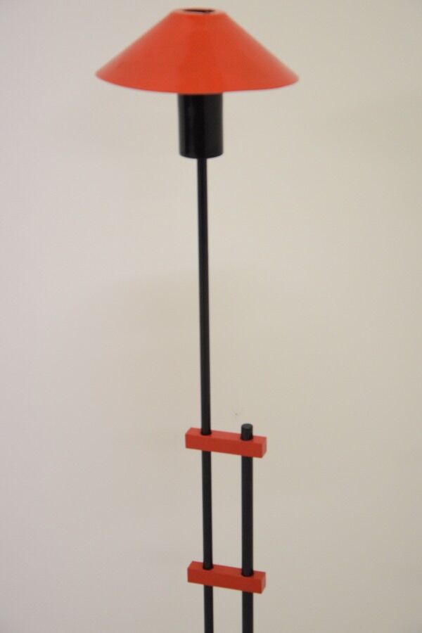 Italian design lamp lacquered metal 80's