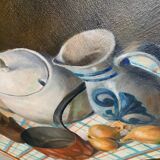 Oil painting on canvas still life