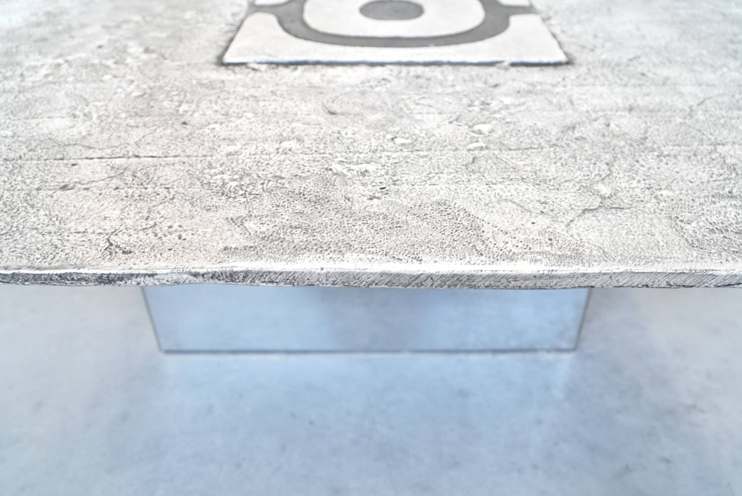 Willy Ceysens, Brutalist Aluminum Coffee Table
