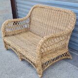 Rattan and wicker sofa 1960