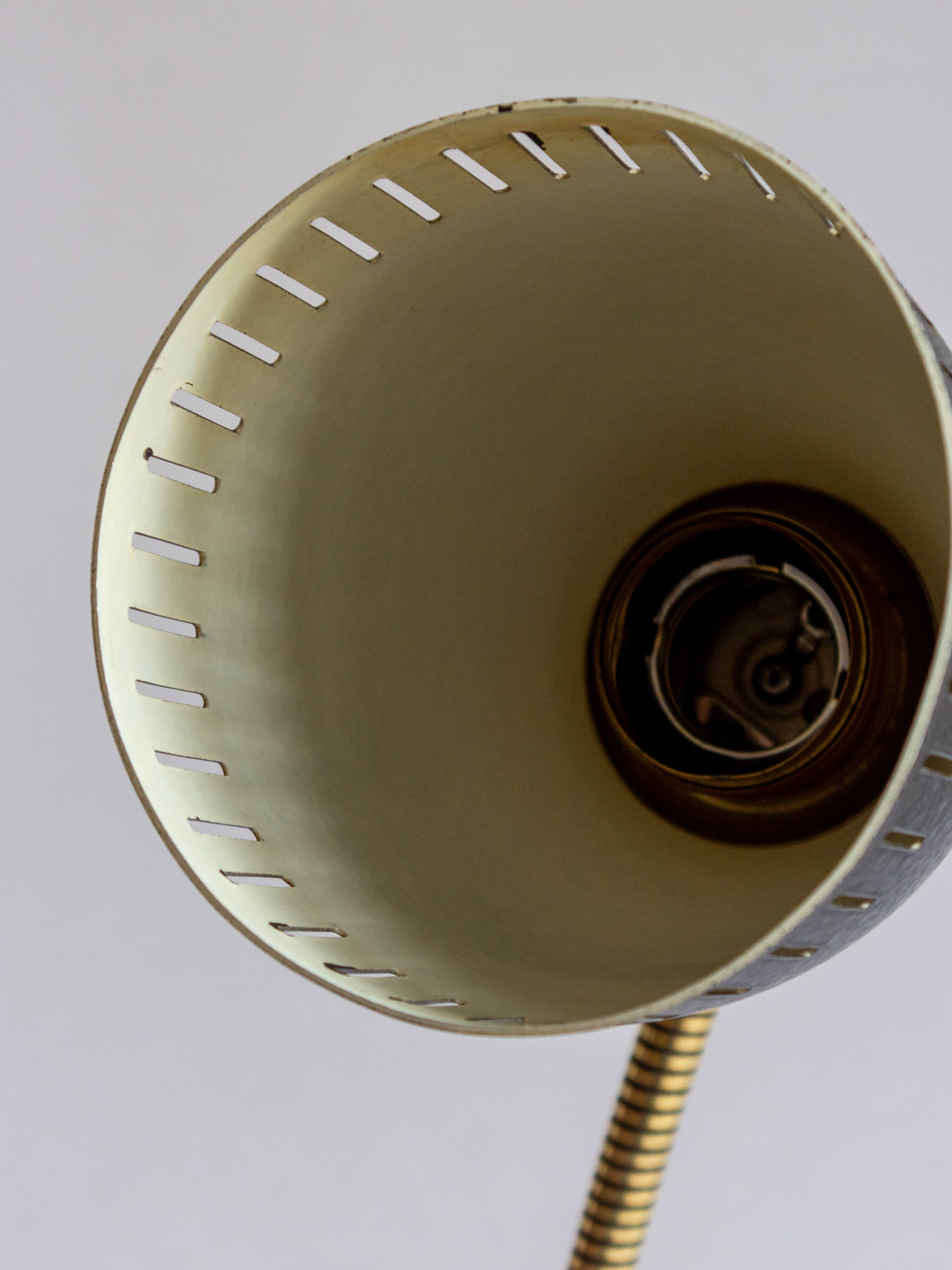 Metal and brass cocotte lamp, 1950s