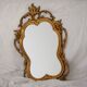 Miroir mural en or de style Hollywood Regency, USA