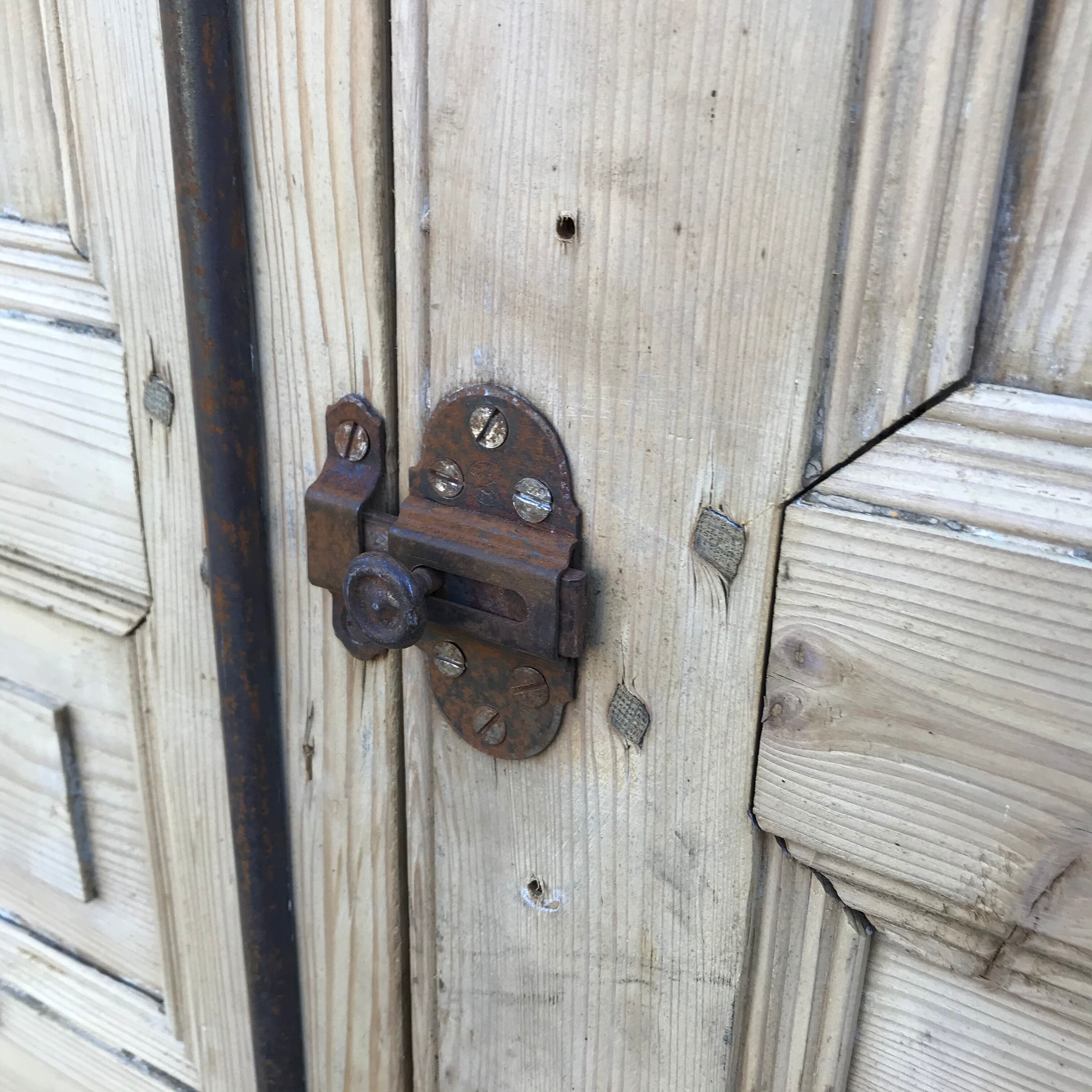 Paire de portes de placard vintage