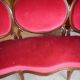 Louis Philippe sofa medallion in mahogany from the 19th century