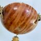 Art Deco pendant light in alabaster marble and bronze,1920s
